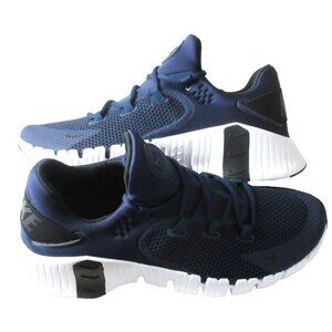 Men's Nike Free Metcon 4 Lifting Training Shoes College Navy Blue White NIB